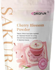 ORGFUN Original Sakura Powder Using 100% Spring Season Cherry - Drinks 3.52 Ounce