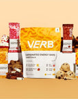 Verb Energy - Sampler Pack Caffeinated Snack Bars - 90-Calorie Low Sugar Energy Bar - Nutrition Bars - Vegan Snacks - Gluten Free with Organic Green Tea, 26g (Pack of 8)