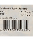 Cashews raw jumbo - 500 gm