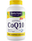 Healthy Origins Natural CoQ10 (Kaneka Q10), 100 mg - Heart Health & Energy Supplement - Gluten-Free & Non-GMO Supplements - 300 Softgels