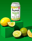 Humm Sparkling Probiotic Soda Variety Pack  Lemon Lime  Berry Cream  Zero Sugar Zero Calorie 2 Billion Probiotics  Vitamin C D and B1212 fl oz 12 Pack