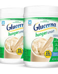 Glucerna Hunger Smart Powder Diabetic Nutrition Blood Sugar Management 22g Protein 120 Calories Classic Vanilla 223oz tub 2 Count