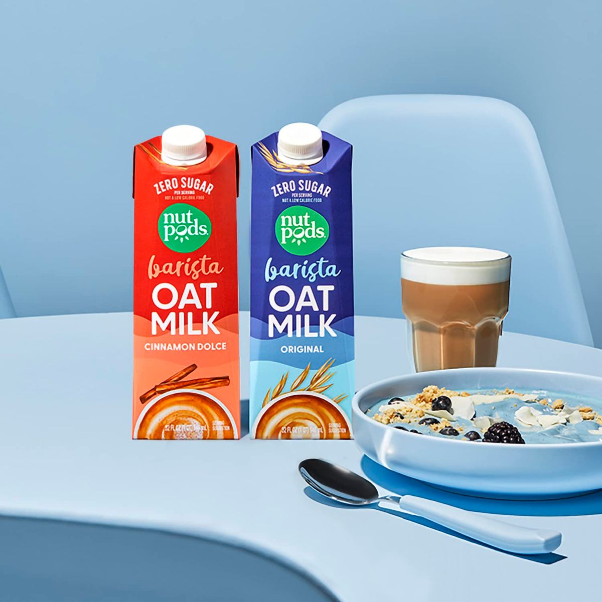 nutpods Original Barista Oat Milk  Sugar Free Non Dairy Milk Made from Oats  Keto Oatmilk Barista Blend  70 calories Gluten Free NonGMO Vegan Kosher 32 fl oz 3Pack