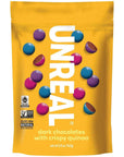 Unreal Candy Coated Chocolate Crispy Quinoa Gems Bag 5 Ounce