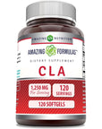 Amazing Formulas CLA 1250Mg 120 Softgels Supplements | Conjugated Linoleic Acid | Non-GMO | Gluten Free