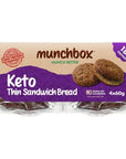 Munchbox Keto Thin Sandwich Bread 4-Pieces, 60 g