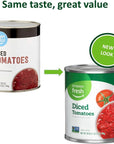 Amazon Fresh Diced Canned Tomatoes in Tomato Juice 28 Oz Previously Happy Belly Packaging May Vary