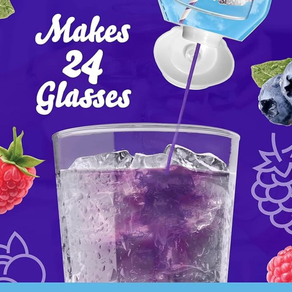 Crystal Light Caffeine Blueberry Raspberry Liquid Drink Mix Free Zero Calorie  162 fl oz Bot  Pack of 2 324 FL oz in total