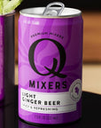 Q Mixers Light Ginger Beer Premium Cocktail Mixer Made with Real Ingredients 75oz Can  5 PACK