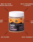 Perfect Keto Nut Butter Snack: Support Weight Management on Ketogenic Diet. Ketosis Superfood Raw Nuts|Cashew Macadamia Coconut Vanilla Sea Salt