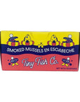 Tiny Fish Co Smoked Mussels En Escabeche  Farm Raised in the Waters of the Pacific Northwest  35oz