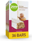 ZonePerfect Protein Bars, 15g Protein, 18 Vitamins & Minerals, Nutritious Snack Bar, Cinnamon Roll, 36 Bars