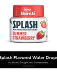 Ninja Thirsti Flavored Water Drops SPLASH With Unsweetened Fruit Essence Summer Strawberry 3 Pack Zero Calories Zero Sugar Zero Sweeteners 207 Fl Oz Makes 20 12oz Drinks WCFSTRBAM