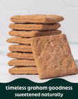 Must Love Classic Graham Crackers  Bulk No Added Sugar Sweetened with Dates  Great for Pie Crust Mini Smores Cheese Boards  Simple Ingredients Vegan PlantBased  Just Sweet Enough Healthy Snacking for Whole Family