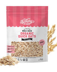 Bakery On Main Organic Oats  Gluten Free Organic Quick Oats  NonGMO PreservativeFree Organic Quick Oats for Breakfast Baking  24oz Bag Pack of 2