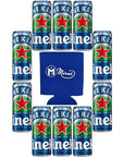 Pack of 10 Heineken 00 NonAlcohol Great Taste Zero Alcohol 112 Fl Oz Cans Miras Trademark Foam Can Cooler Included