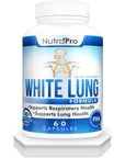 White Lung by NutraPro - Lung Cleanse And Detox.Support Lung Health. Supports Respiratory Health. 60 Capsule - Made in GMP Certified Facility.