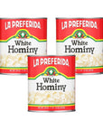 La Preferida White Hominy Beans 29 oz Pack of 3