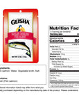 GEISHA Skinless Boneless Pink Salmon 5oz Pack of 12 Pink Salmon HALAL  Contains 9g of Protein  Kosher  Zero Trans Fat  Gluten Free  No Sugar Added  Wild Caught