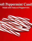 Bobs Sweet Stripes Soft Peppermint Candy 5 Pound Individually Wrapped Mint Candy Bulk Bag Red and White Peppermint Flavor Candies for Holidays Parties Easter 5lb