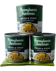 Pennsylvania Dutchman Mushrooms Pieces and Stems Bundle with 3Pack of 4 oz Cans and 1 Reusable Bag for StorageLeftovers