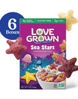 Love Grown Fruity Sea Stars Cereal, 7oz, Pack of 6