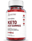 Justified Laboratories (5 Pack) Slim DNA Keto ACV Gummies 1000MG Vegan Non GMO with Pomegranate Juice Beet Root B12 300 Gummys