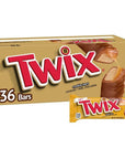 TWIX Full Size Caramel Chocolate Cookie Candy Bar, 1.79 oz. 36-Count Box