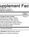 NutriFlair Multi Collagen Peptides 2250mg, 180 Capsules - Type I, II, III, V, X - Collagen Supplements Complex Powder Pills for Women and Men - Hydrolyzed Protein, Healthy Hair, Skin, Nails - Non-GMO