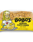 Bobos Oat Bars Lemon Poppyseed 3 oz Bar 12 Pack Gluten Free Whole Grain Snack and Breakfast Bar