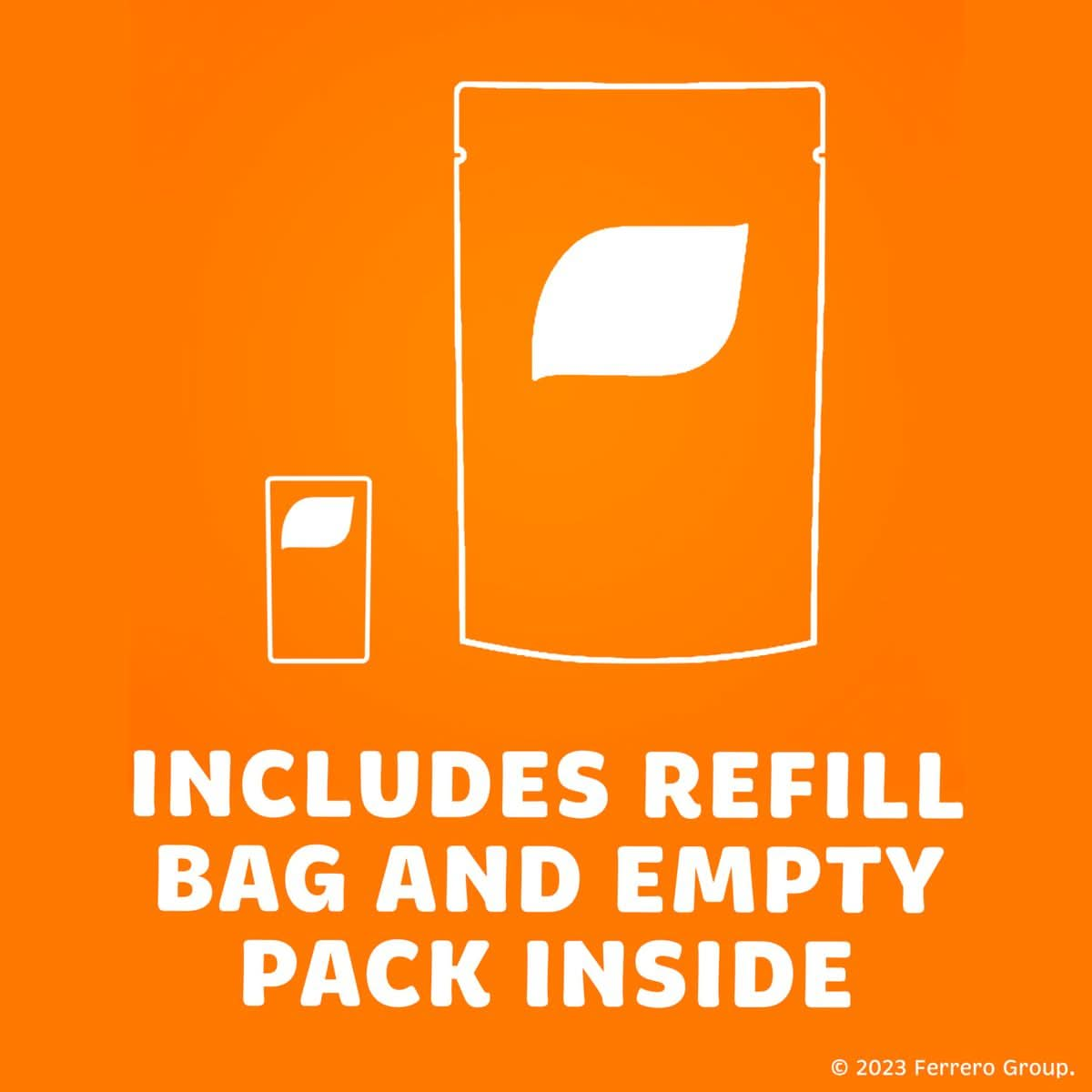 Tic Tac Resealable Refill Bag Bulk 172 Oz Orange Flavored Mints OnTheGo Refreshment Includes Empty Refillable Pack