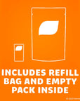 Tic Tac Resealable Refill Bag Bulk 172 Oz Orange Flavored Mints OnTheGo Refreshment Includes Empty Refillable Pack