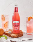 Fever Tree Sparkling Pink Grapefruit Soda  Premium Quality Mixer and Soda  Refreshing Beverage for Cocktails  Mocktails 200ml Bottle  Pack of 15