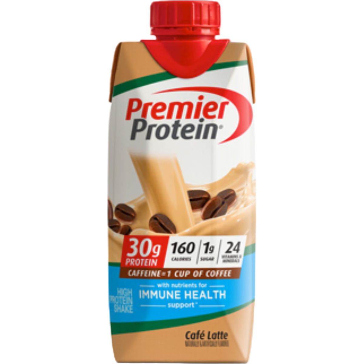 Premier Protein Shake Variety Pack of Chocolate Vanilla Caramel Cafe Latte Strawberries 30g Protein 1g Sugar 24 Vitamins  Minerals Nutrients to Support Immune Health Plus BETRULIGHT Fridge Decal  11 Fl Oz Pack of 6 Cafe Latte