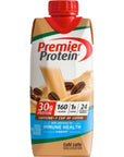 Premier Protein Shake Variety Pack of Chocolate Vanilla Caramel Cafe Latte Strawberries 30g Protein 1g Sugar 24 Vitamins  Minerals Nutrients to Support Immune Health Plus BETRULIGHT Fridge Decal  11 Fl Oz Pack of 6 Cafe Latte