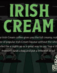 Bones Coffee Company Irish Cream - 12 oz Medium Roast Arabica Low Acid Coffee