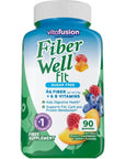 Vitafusion Fiber Well Fit Gummies Supplement, 90 Count (Packaging May Vary)