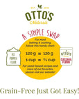 Otto's Naturals Cassava Flour, Gluten-Free and Grain-Free Flour For Baking, Certified Paleo & Non-GMO Verified, Made From 100% Yuca Root, All-Purpose Wheat Flour Substitute, 5 Lb. Bag