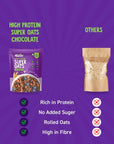 ALPINO Peanut Butter Super Oats Chocolate  21 High Protein  Made with Rolled Oats Chocolate Peanut Butter  Cocoa  No Added Sugar  Salt  GlutenFree  Vegan 352 oz