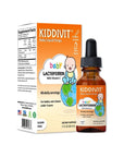 Kiddivit Baby Lactoferrin Liquid Drops - 60 Daily Servings, 2 Fl Oz (60 mL) - Inulin Fortified (Prebiotic, Dietary Fiber) - Sugar Free, Gluten Free, Vegetarian Friendly