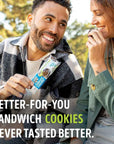 Lenny  Larrys The Complete Cremes Sandwich Cookies Vanilla Vegan 5g Plant Protein 6 Cookies Per Pack Box of 12