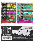 Picky Bars Real Food Energy Bars Plant Based Protein 10 Flavor Variety Pack AllNatural Gluten Free NonGMO NonDairy Smooth Caffeinator Pack of 10