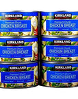 Kirkland Signature Solid White Albacore Tuna  Canned Chicken Breast Bundle  Includes 8 Cans of Albacore Tuna  6 Cans of Premium Chunk Chicken