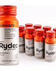 Ryde Energize Shot  Tropical Flavor  Caffeine  B Vitamins  0 Calories 0 Sugar  2 FL OZ Shots  Boosts energy 8 Pack