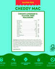 GOODLES GlutenFree Cheddy Mac 6pack 6oz  13g Protein  4g Fiber per serving 21 Nutrients from Plants and Made with REAL Cheese  Certified Gluten Free