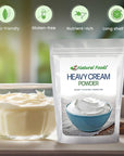 Z Natural Foods Heavy Cream Powder NutrientRich Delicious Dry Cream with a Durable Shelf Life Perfect for Coffee Cake Dessert and Recipes KetoFriendly NonGMO GlutenFree Kosher 1 lb