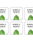 Simply Mints | Peppermint Breath Mints | Pack of Six | Breath Freshening, Vegan, Non Gmo, Nothing Artificial