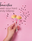 Smarties Lollipops 2Lb  100 Pieces Individually Wrapped Bulk Lollipops Christmas Stocking Stuffers Candy