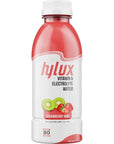 Hylux Strawberry Kiwi Bottle Water Case of 12  Electrolyte Drinks with Crisp Refreshing Taste  Fast Hydration Drink  Lightly Sweetened Antioxidant Drink with Fewer Calories Per Bottle