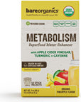 BareOrganics Metabolism Superfood Drink Mix Organic 12 Sticks 023 Ounce